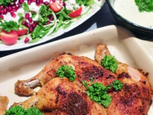 Kylling i ovn med persilledressing